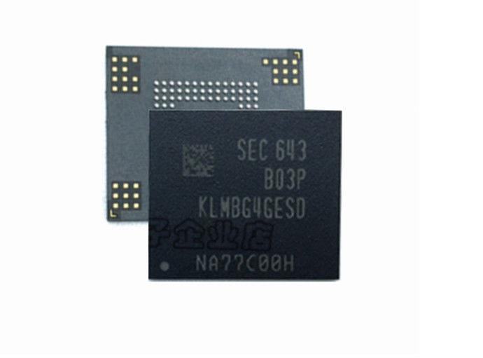 KLMBG4GESD-B03P Mobile EMMC Memory Chip , 32gb Emmc 5.0 Flash Storage 1.8 / 3.3v